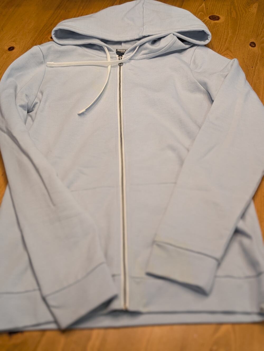 Eddie Bauer Zip Up Medium Weight Hoodie, Baby Blue, Women's XS, LN
